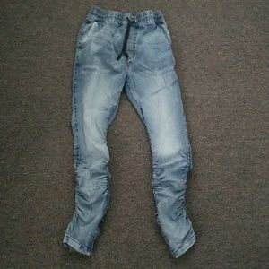 H&M Tapered Denim Joggers